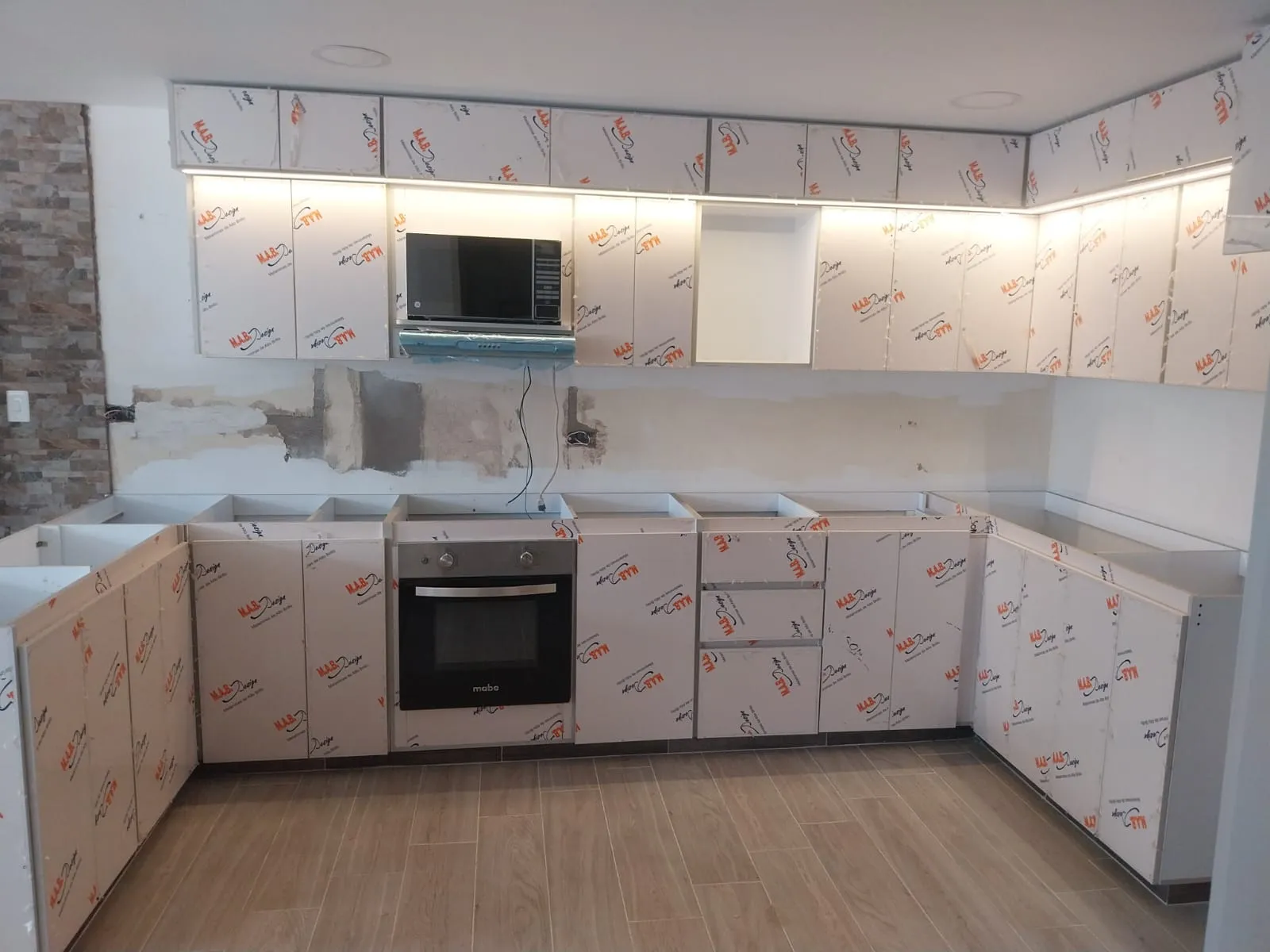 Cocina integral mesón cuarzo